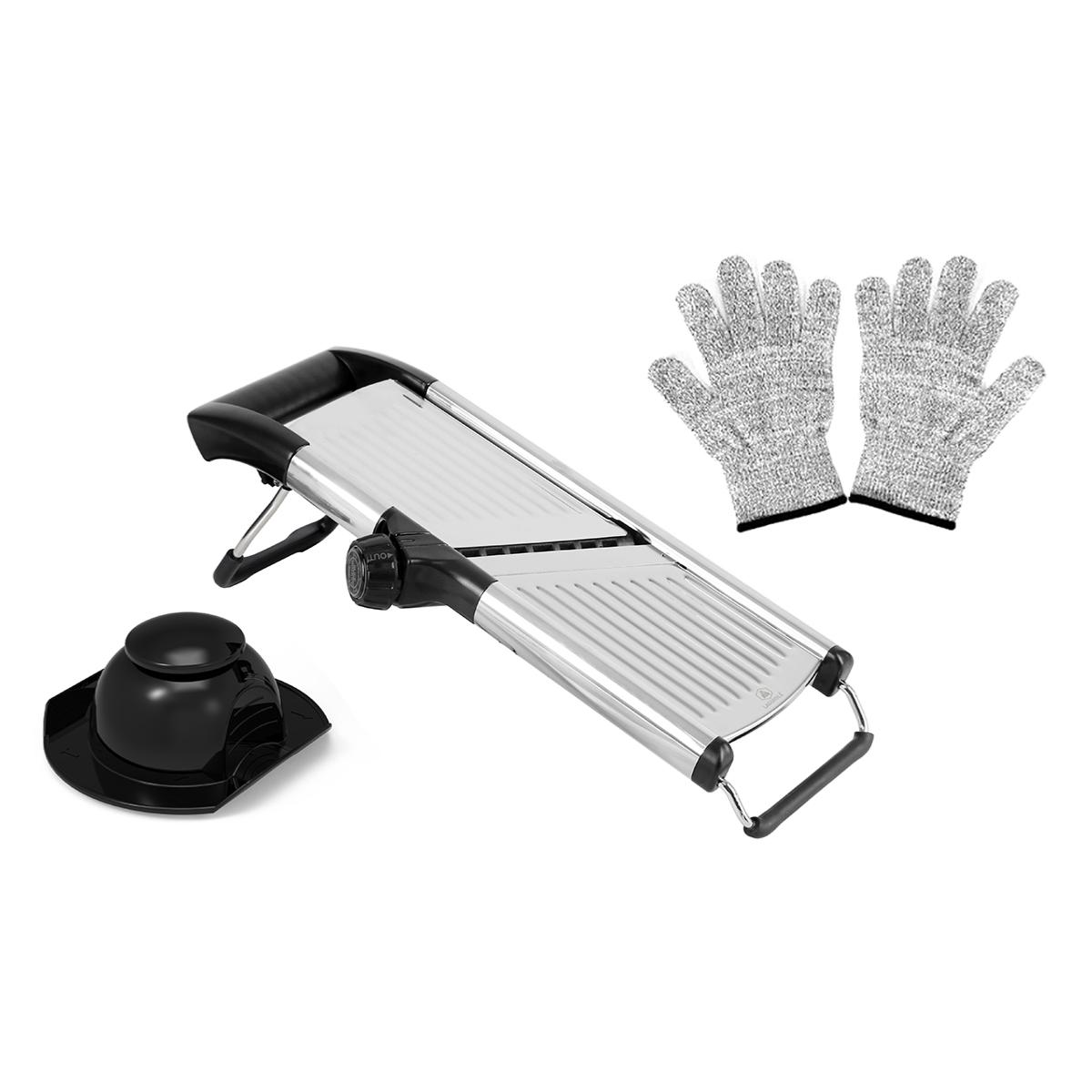 Mandoline professionnelle + gants de protection Laguiole Cuisson - Mathon - 1