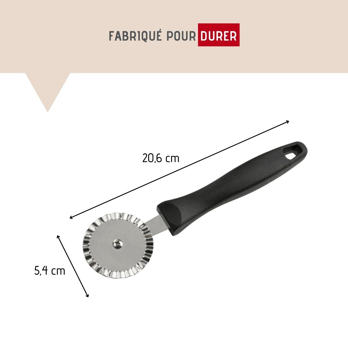 Roulette à pâtisserie cannelée 20,6 cm  Pâtisserie FM Professional - Mathon - 3