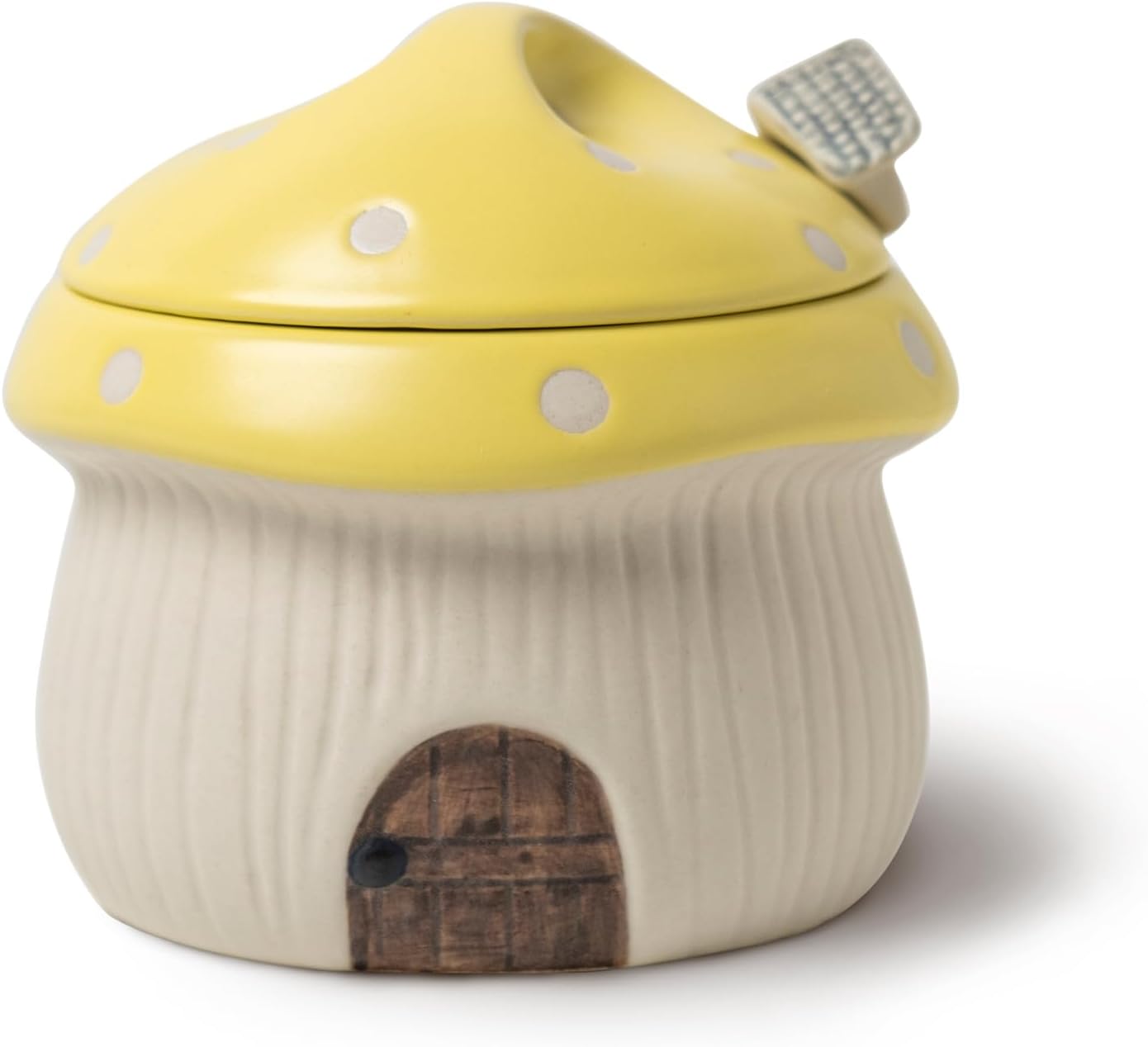 Sucrier Champignon en Céramique avec Cuillère – Décoratif jaune Vendos85 - Mathon