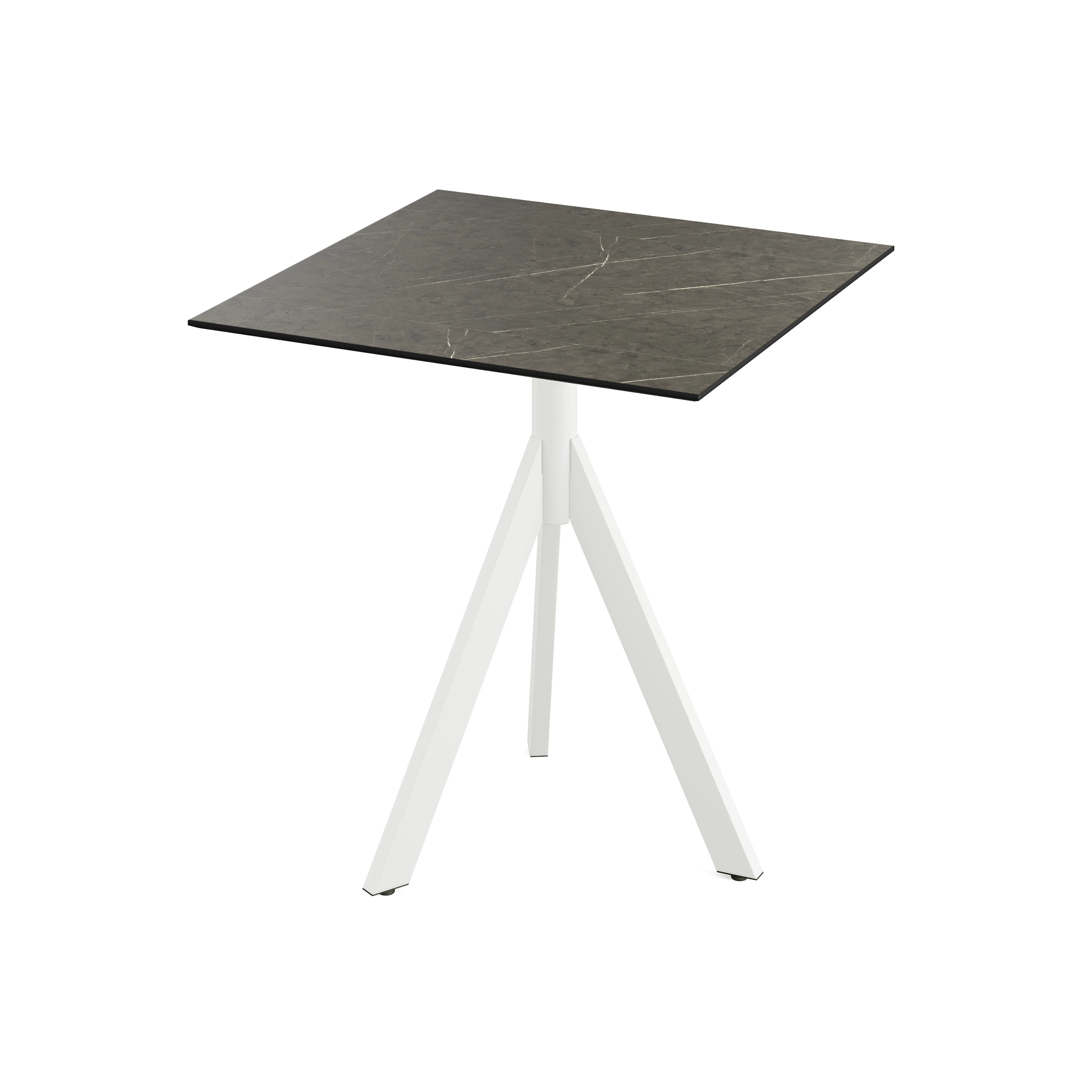 Table de Bistrot Infinity Tripod avec Piètement Blanc et Plateau HPL 70 x 70 cm - Veba - Mathon - 3
