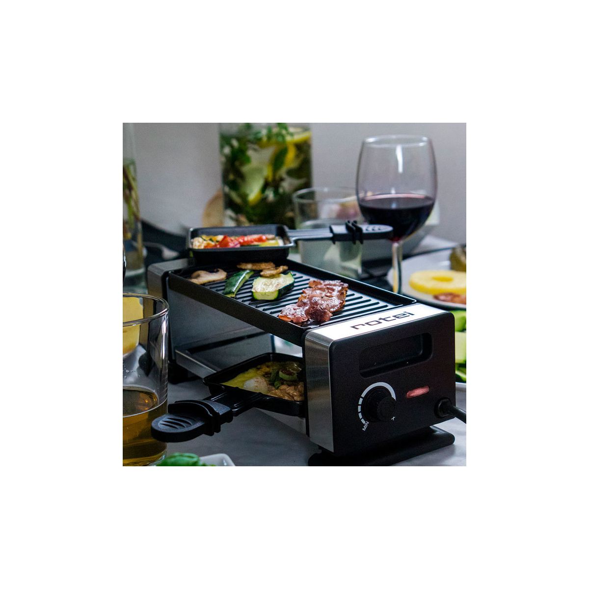 Appareil à raclette pour 2 personnes avec poêlons et spatules Rotel Rotel - Mathon - 6