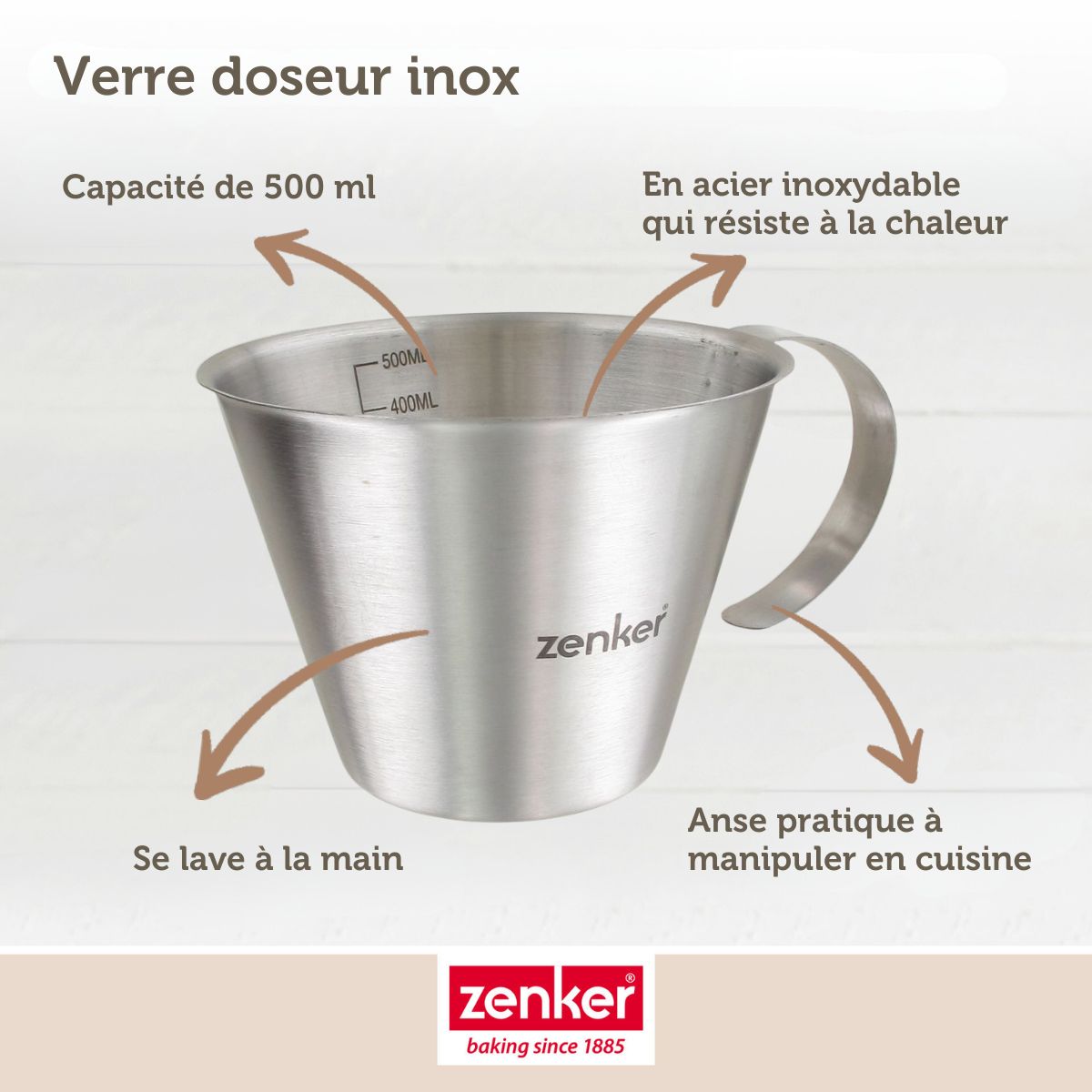 Verre doseur 500 ml Zenker Smart Pastry Zenker - Mathon - 6