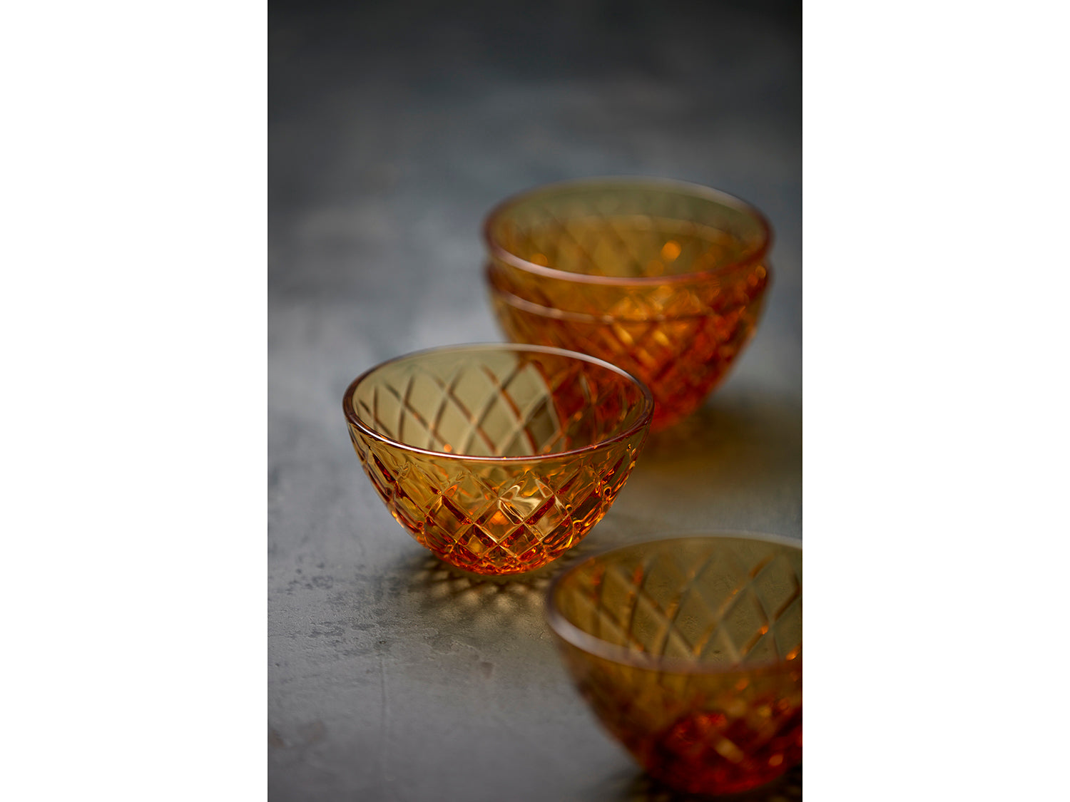 Bol SORRENTO 12cm en verre Ambre Lyngby Glas - Mathon - 7