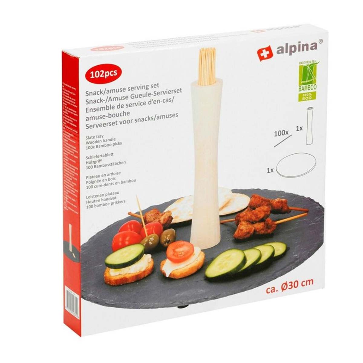 Set Plateau de Service Ardoise Alpina - Mathon - 5