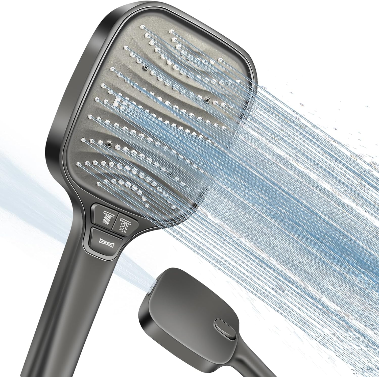 Pommeau de douche gris 8 modes haute pression Vendos85 - Mathon