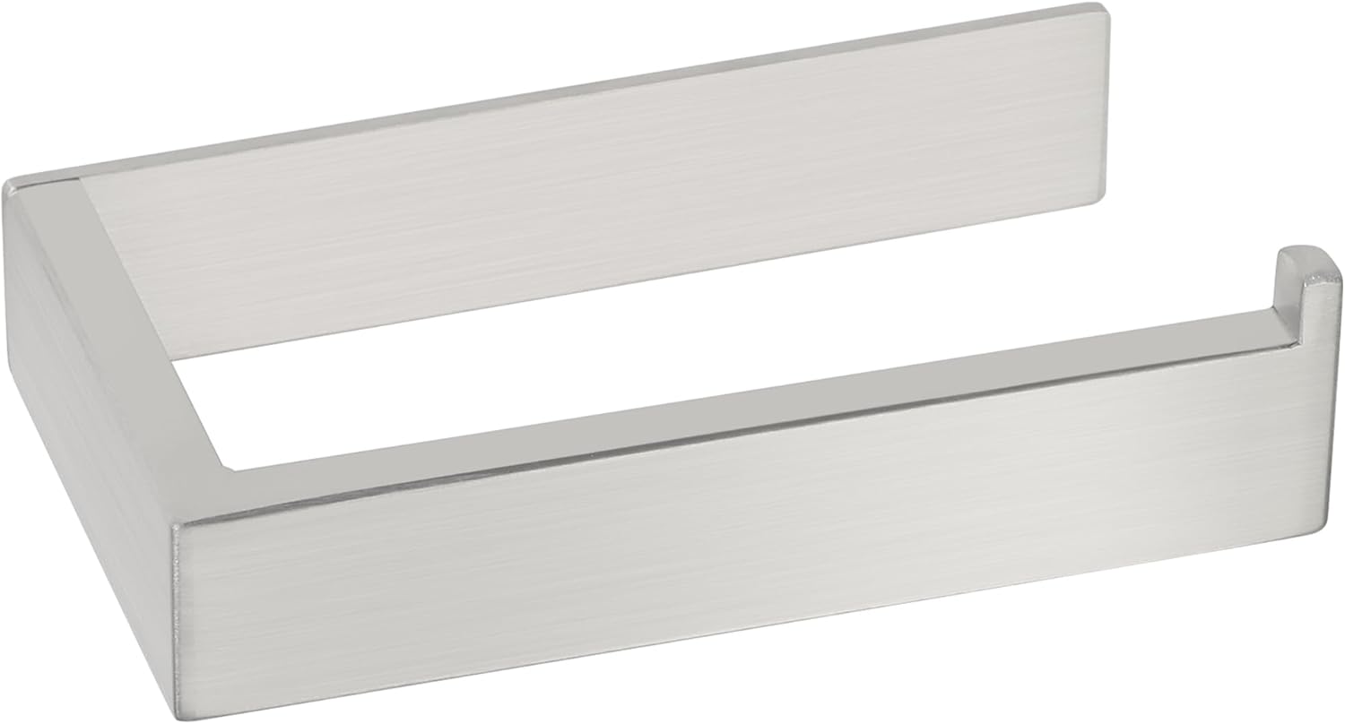 Porte-papier toilette acier brossé droit autocollant Vendos85 - Mathon