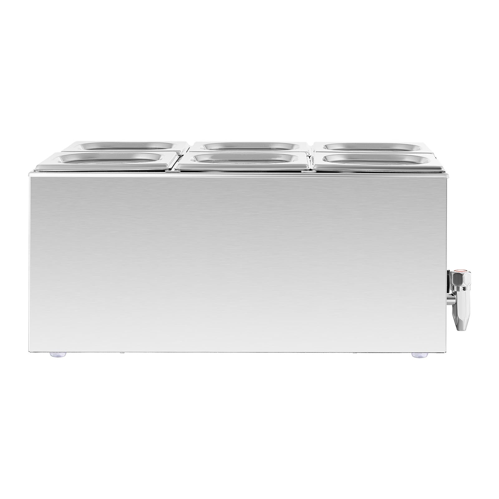 Bain-marie - 600 watts - 6 x GN 1/6 - robinet de vidange 14_0004221 - Mathon - 4