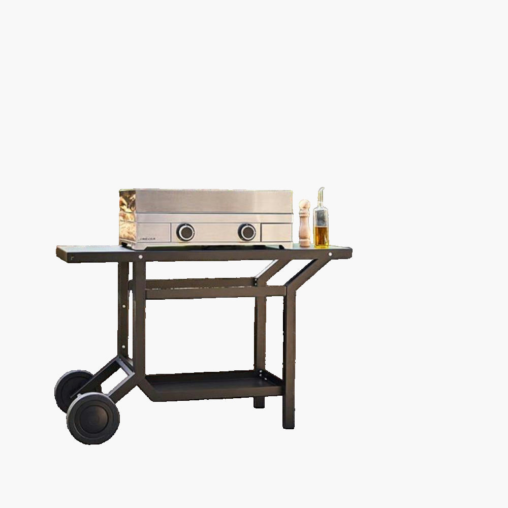 Couvercle plancha Forge Adour Modern 60 inox avec charnière Forge Adour - Mathon - 1