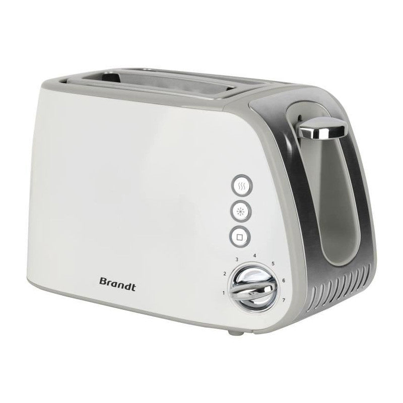 Grille-pain -   - T02t1050w - 2 Fentes - 7 Niveaux De Puissance - Tiroir Ramasse-miettes - Blanc Brandt - Mathon - 3