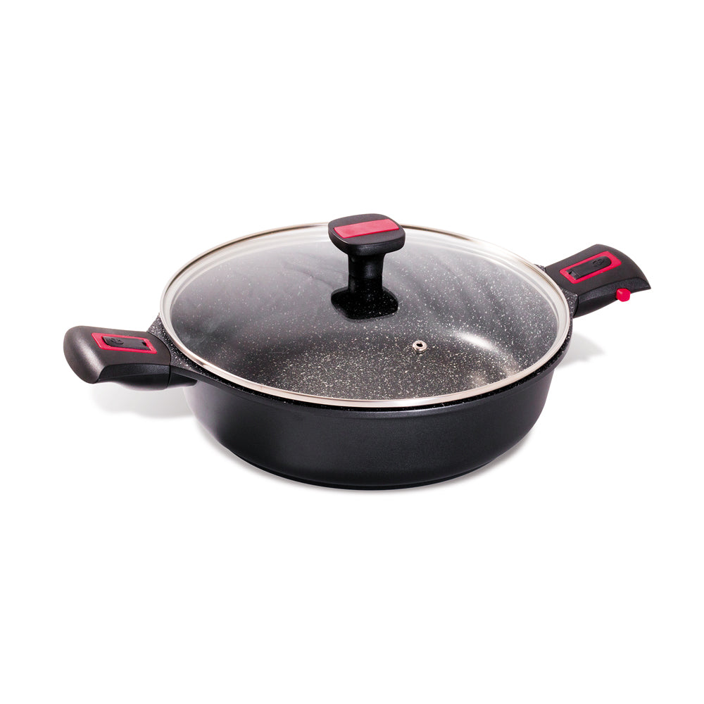 Sauteuse avec couvercle granit Pro céramique 24 cm Baumalu - Mathon - 3
