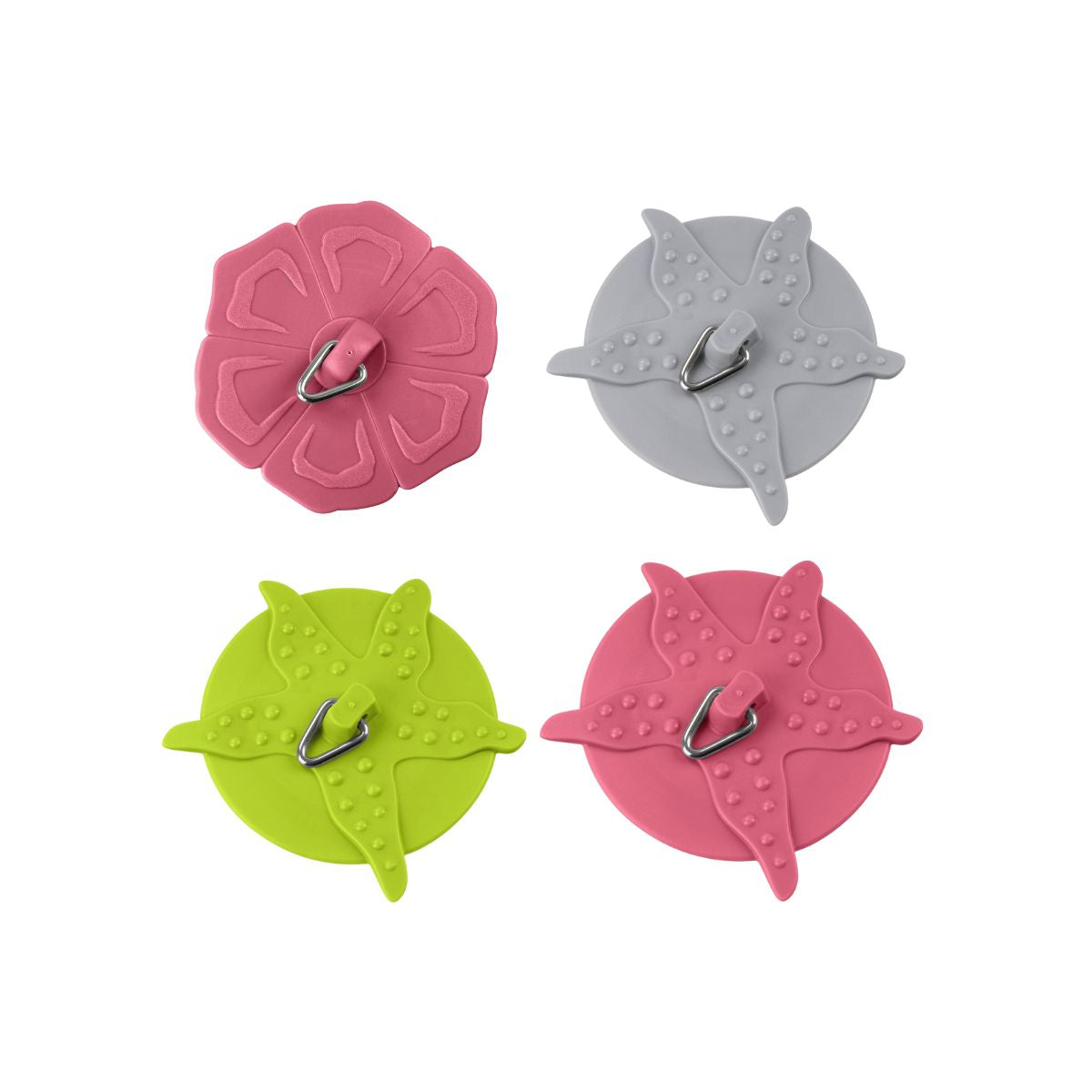 Lot de 4 bouchons de lavabo universels  Tecno Fackelmann - Mathon - 1