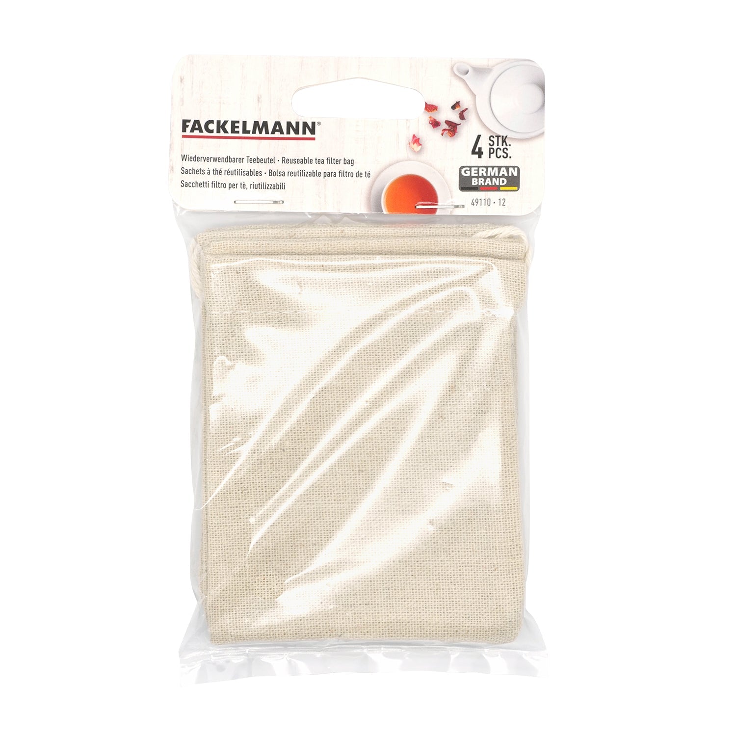 Lot de 4 sachets réemployables pour thé ou infusion Fackelmann - Mathon - 2