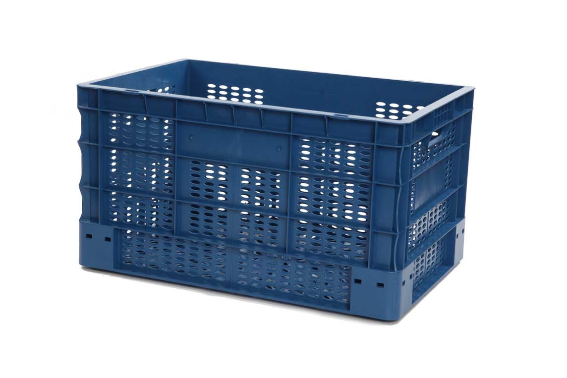 Bac EUROBOX Ajouré - 600X400XH330 - Bleu - Matériel CHR Pro - Mathon