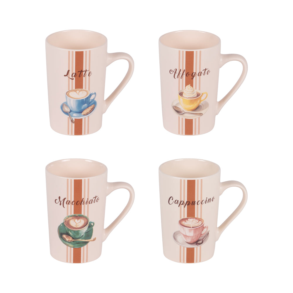 Coffret de 4 mugs Barista 35 cl Table passion - Mathon - 1
