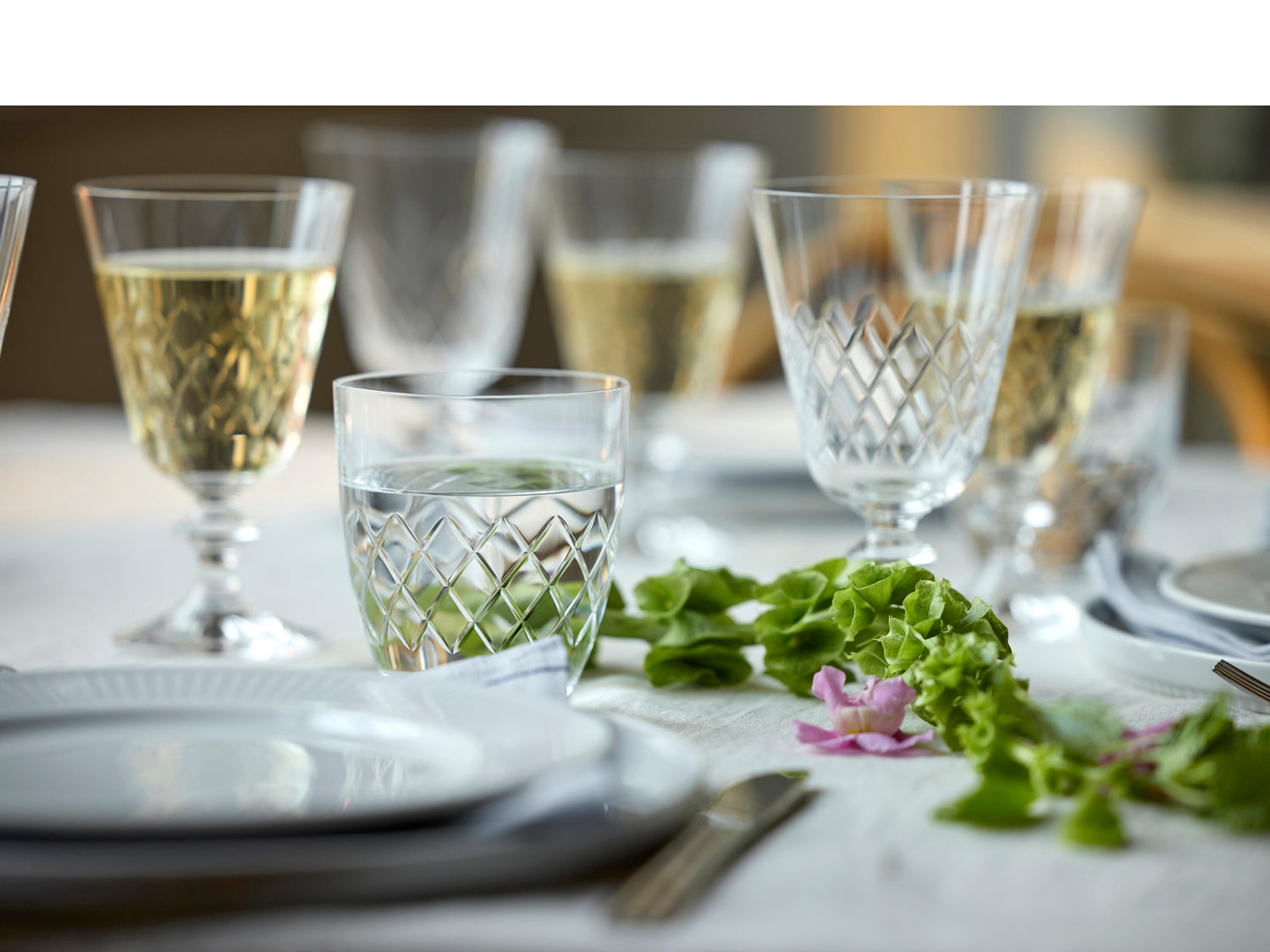 Verre à vin blanc Eaton en  Transparent Lyngby Glas - Mathon - 5