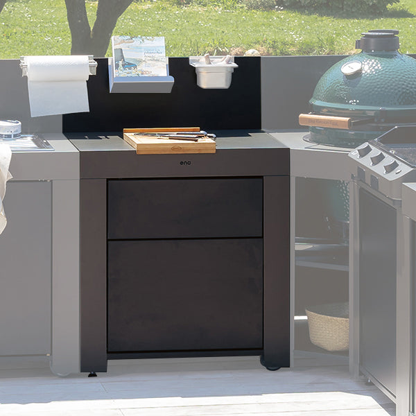 Modulo plan de travail avec tiroirs gris cargo ENO - Mathon - 2