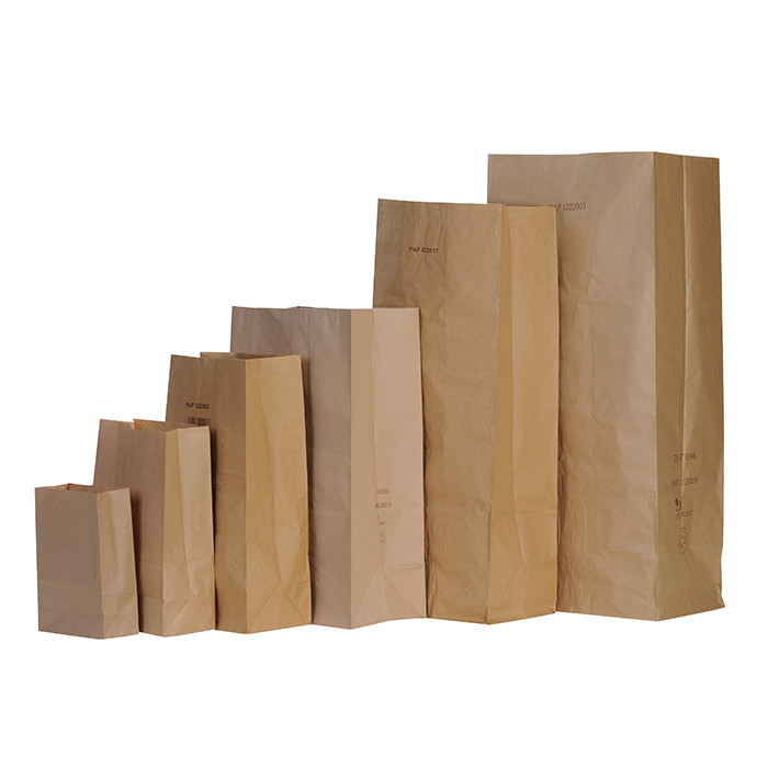 100Pcs - Sac poubelle papier 1 pli  300x200x560mm 30000ml FirstPack - Mathon