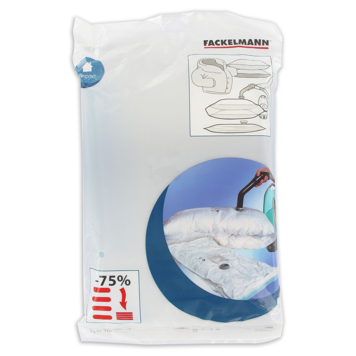 Lot de 2 housses de rangement sous vide  Accessoires ménage et repassage Fackelmann - Mathon - 2