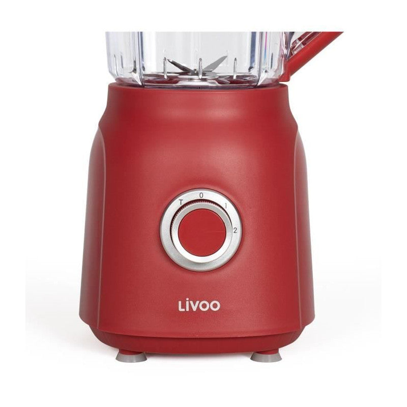 Blender - Livoo - Dop242r - Rouge Chili Et Tranparent Livoo - Mathon - 3