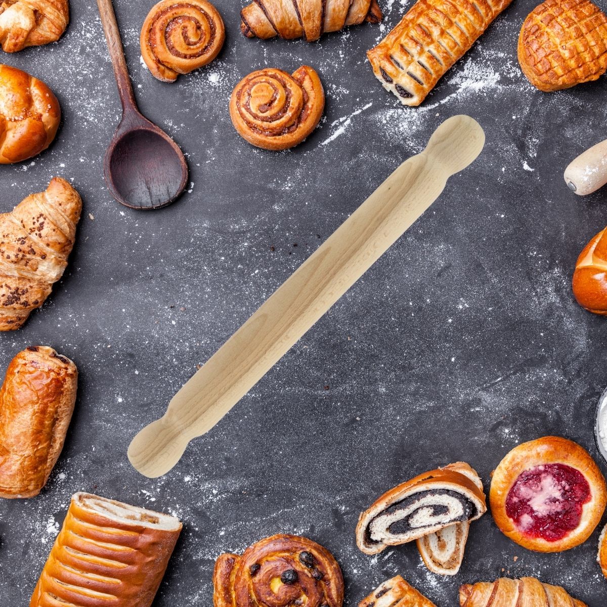 Rouleau à pâtisserie en bois 40 cm  Wood Edition Fackelmann - Mathon - 2