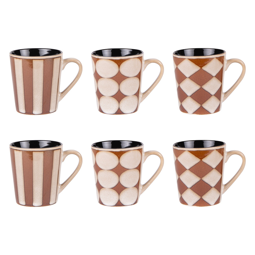 Coffret de 6 tasses Shelby 18 cl Table passion - Mathon - 1