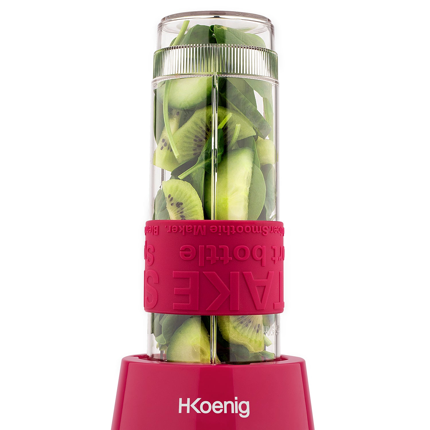 Mini Blender - H.koenig - Smoo10 - 300 W - 570 Ml - Framboise - 2 Gourdes Incluses HKOENIG - Mathon - 6