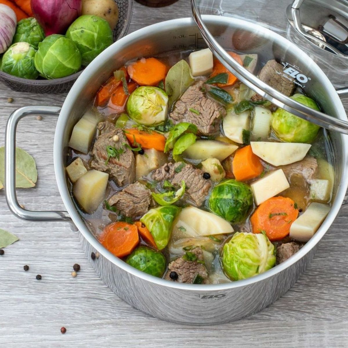 Faitout en inox 26 cm de 9,5 litres  Citrin Elo - Mathon - 2