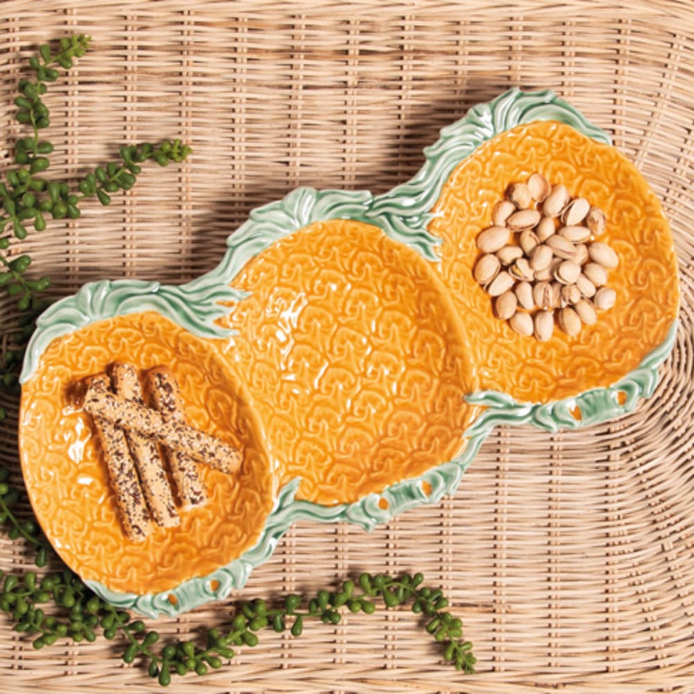 Plat apéritif 42x20 cm Ananas Table passion - Mathon - 3