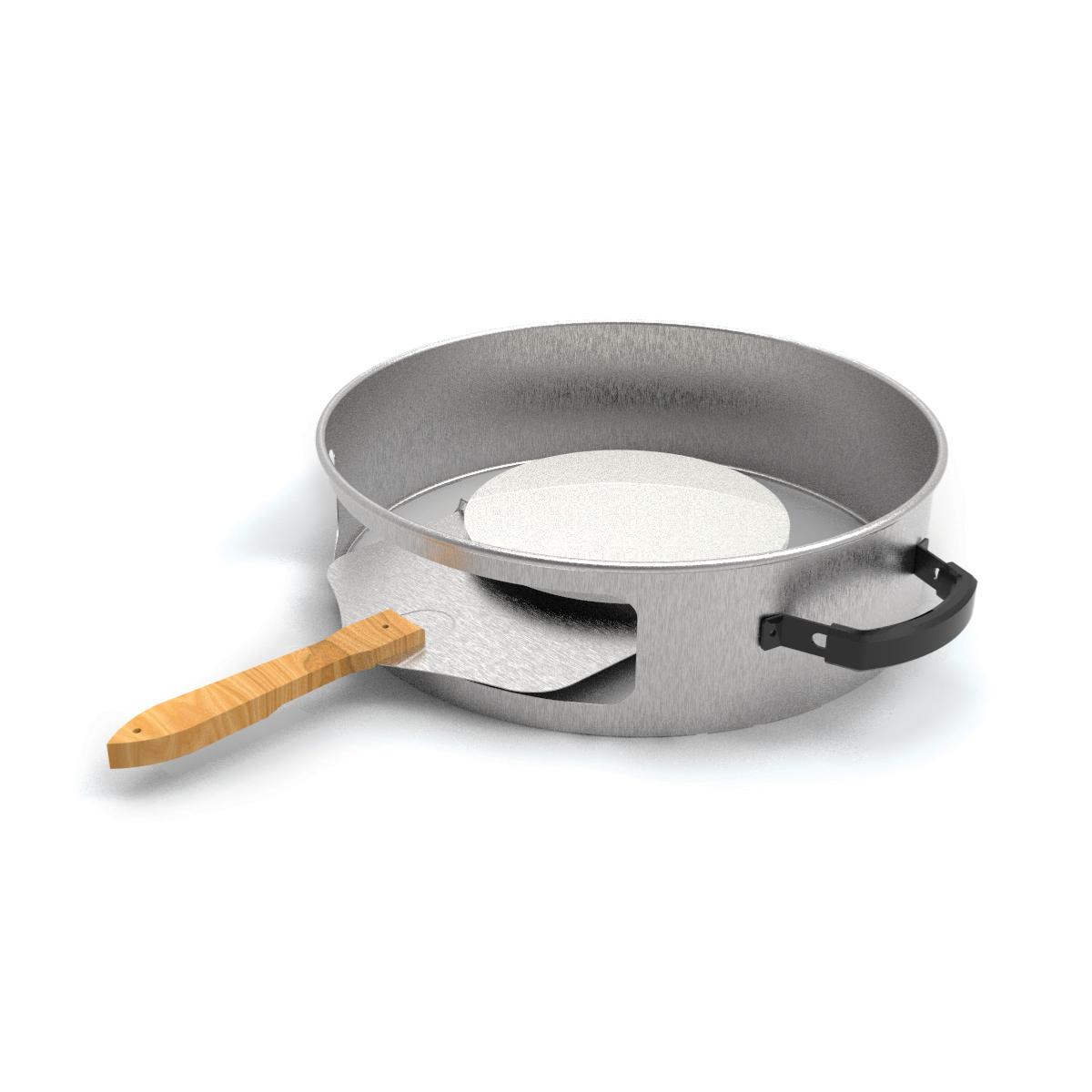 Four à pizza pour barbecue au charbon Ø57 cm – 3 pièces Laguiole Cuisson - Mathon - 2