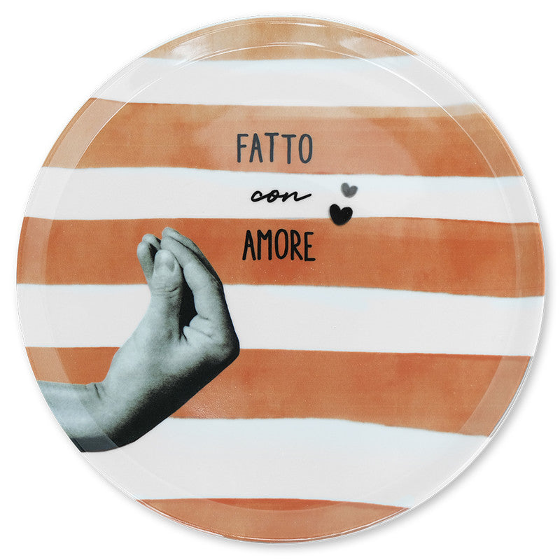 Assiette à pizza  Atina  Terracotta Ziipa - Mathon - 1