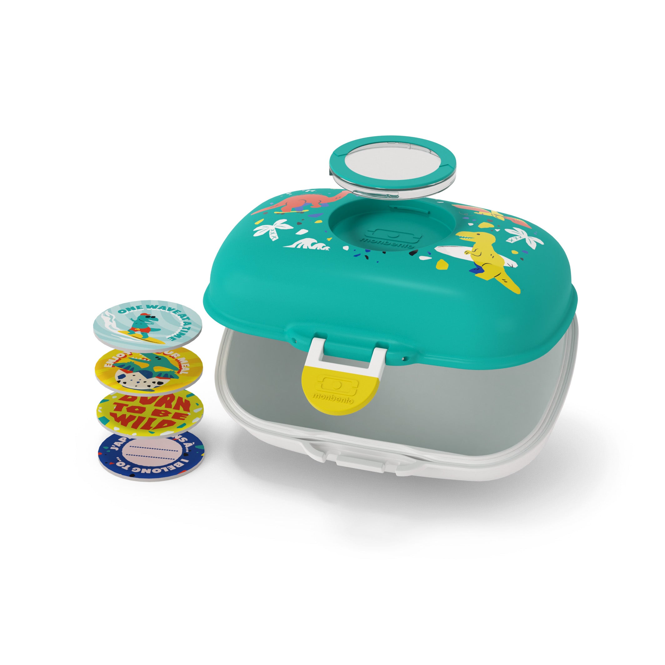 Boîte à goûter enfant Gram 600ml Bleu Dino Monbento - Mathon - 4