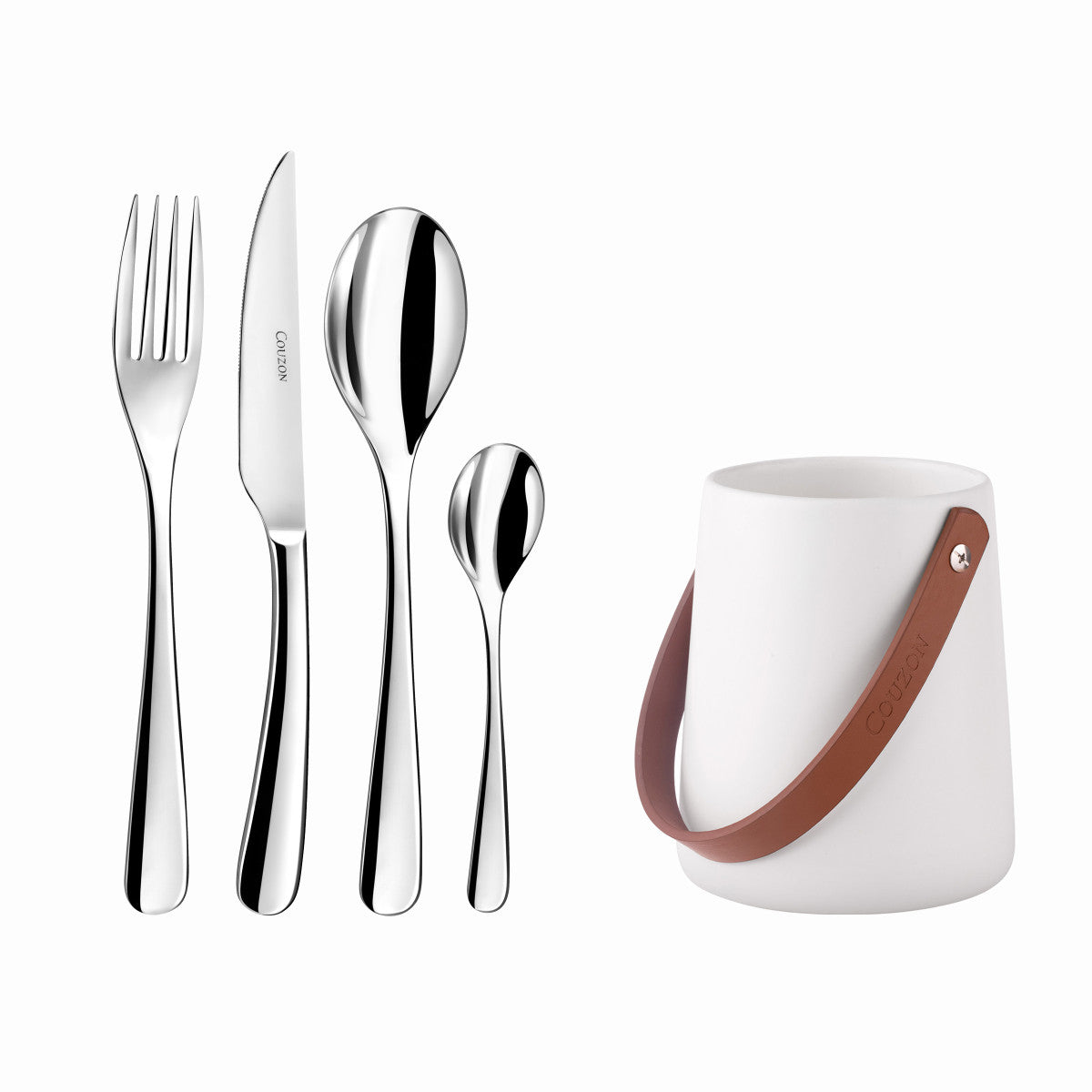 Haikou - 24 couverts de table avec support de rangement nomade Couzon - Mathon - 1