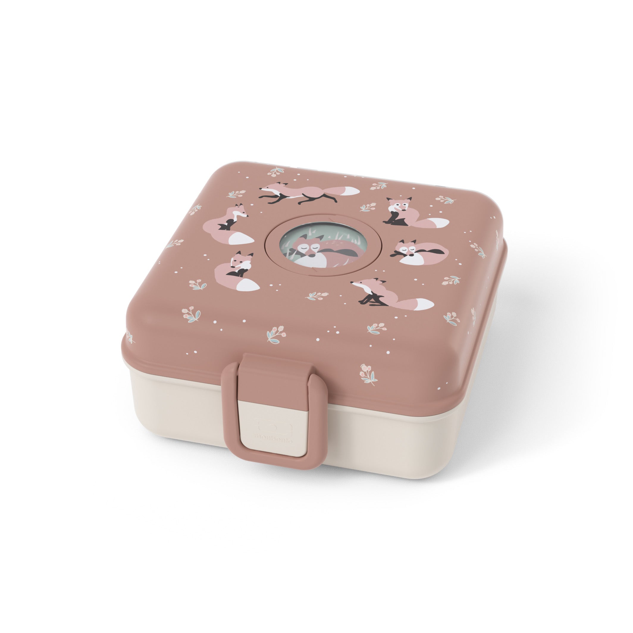 Boîte à sandwich enfant Snacky 850ml cannelle Fox Monbento - Mathon - 1