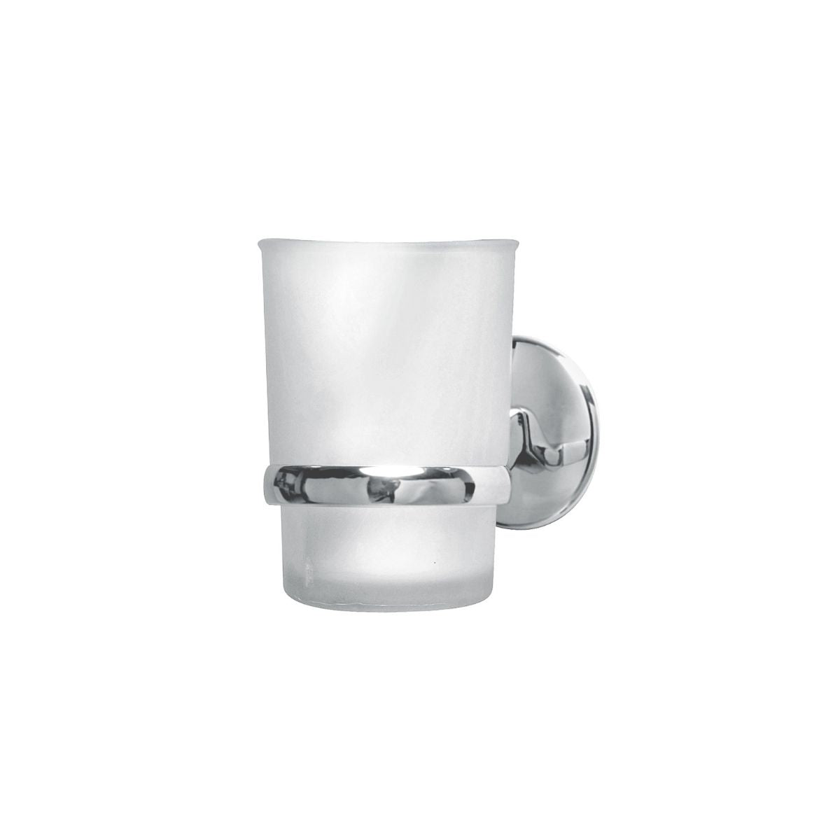 Porte brosse à dents en verre et chromé  Vision Fackelmann - Mathon - 1