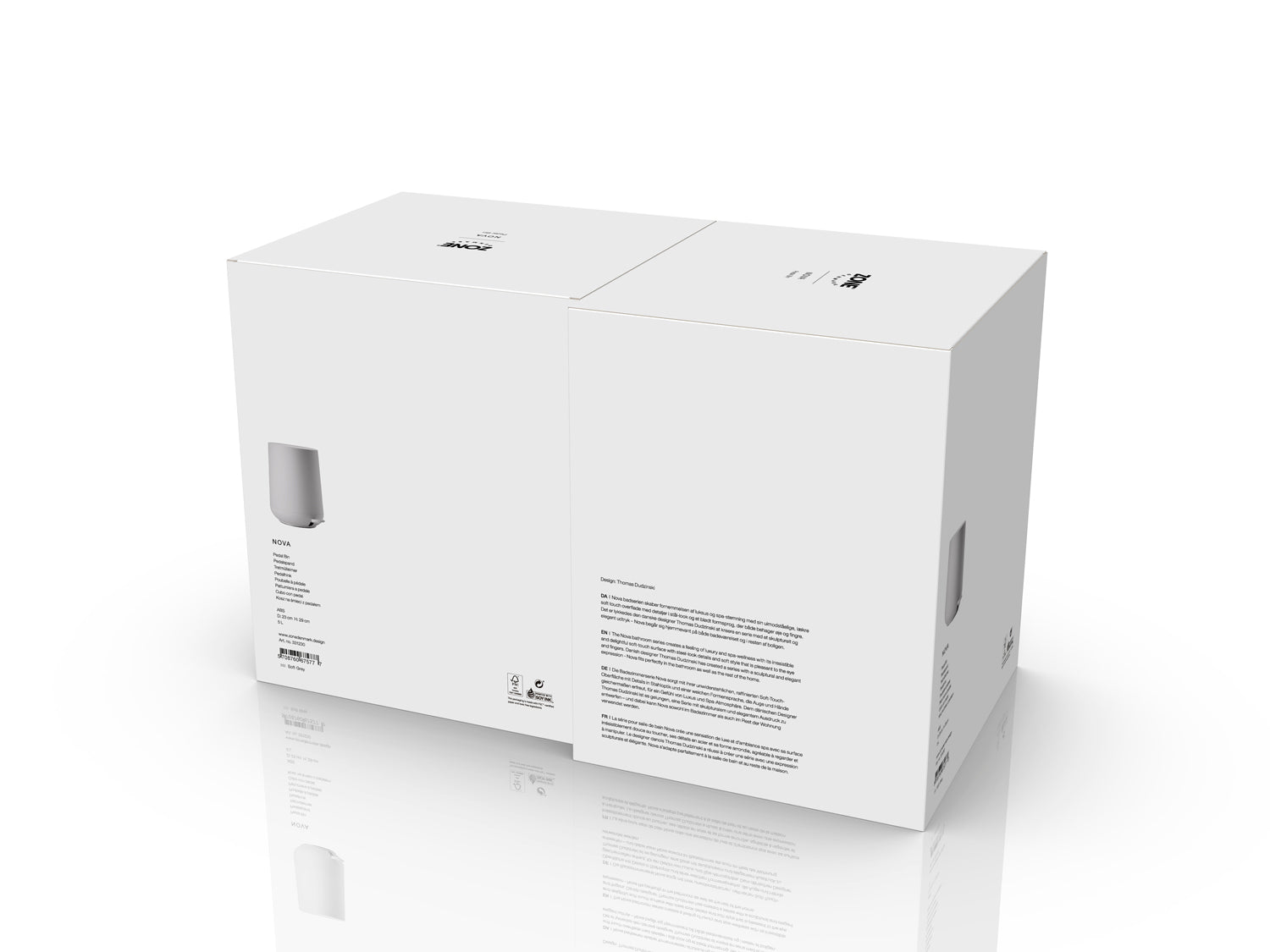 Poubelle à pédale NOVA en abs Gris clair Zone Denmark - Mathon - 6