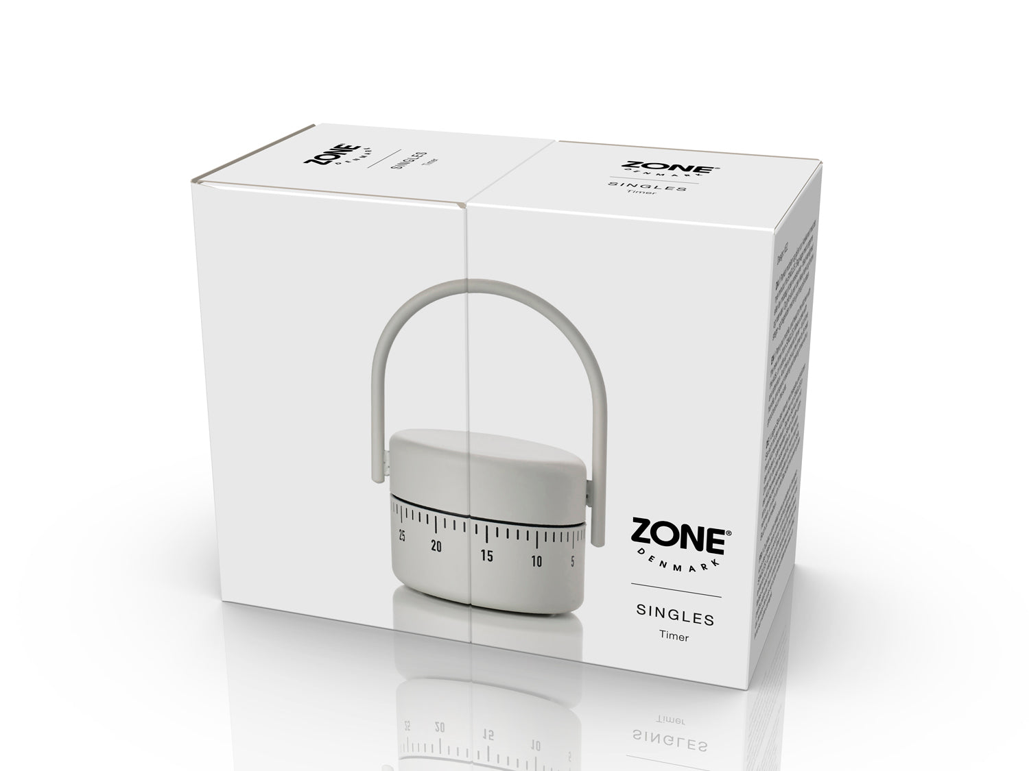 Minuteur SINGLES en acier thermolaqué Gris chaud Zone Denmark - Mathon - 4