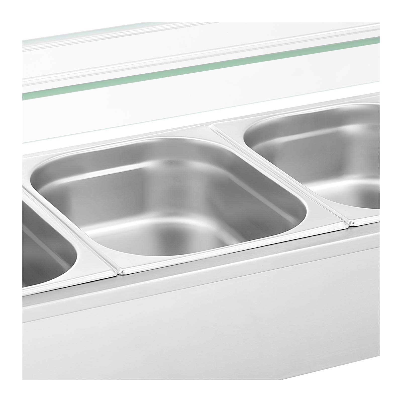 Bain-marie chauffe-plat bain-marie vitrine bain-marie professionnelle 2 000 watts 4 x GN 1/2 robinet de vidange  14_0004223 - Mathon - 4