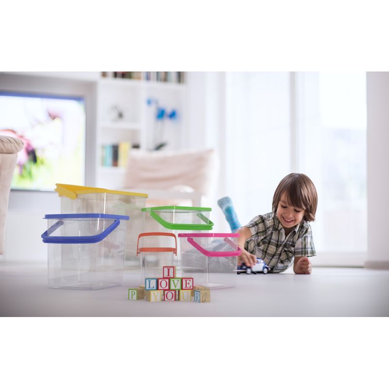 Ensemble de boites de conservations alimentaires 5 pièces avec poignées Herzberg HGCFS5N1 Herzberg - Mathon - 4