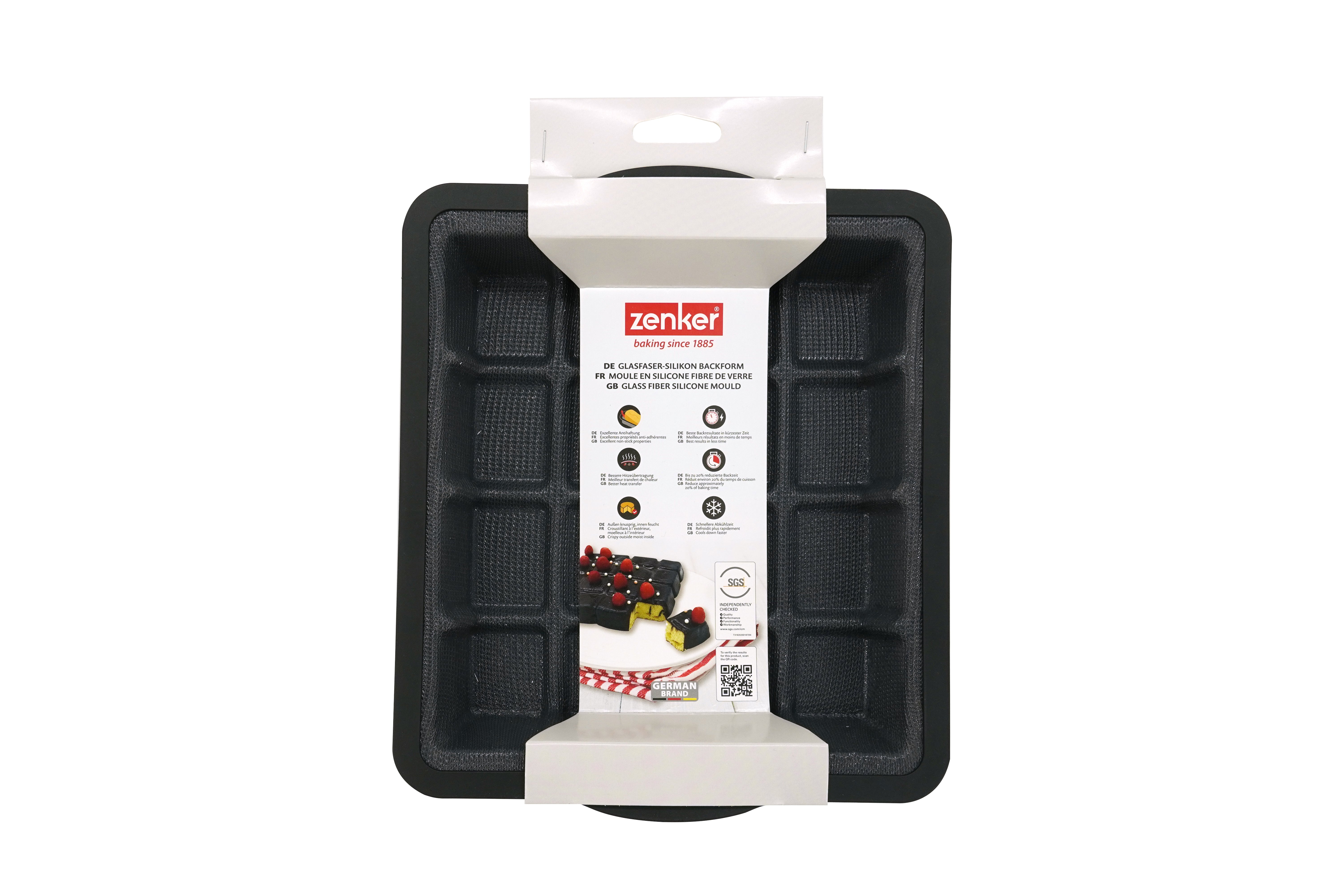 Moule à gâteaux en forme de tablette de chocolat 22 x 24 cm Zenker Silicone fibre de verre Zenker - Mathon - 7