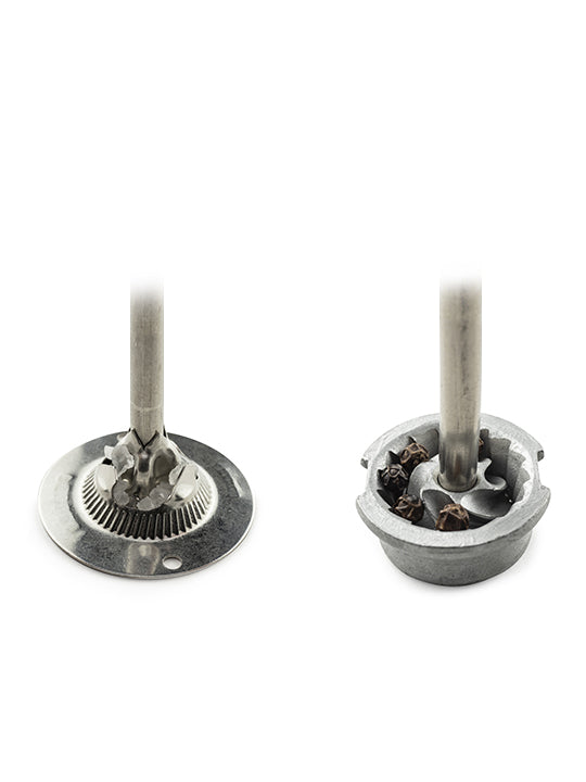 Fidji Duo de moulins à poivre et à sel en bois et inox couleur noir 15 cm Peugeot - Mathon - 5