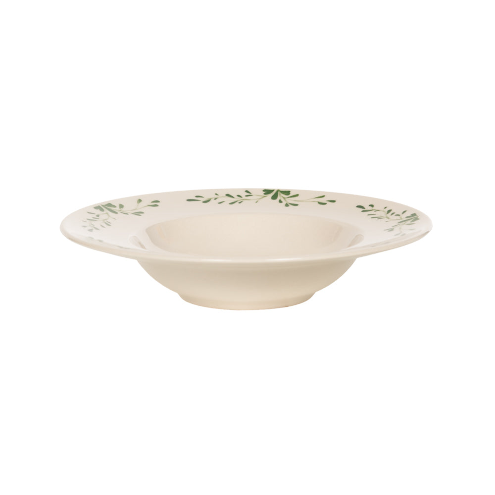 Assiette à pâtes Appoline verte 27 cm (lot de 6) Table passion - Mathon - 1