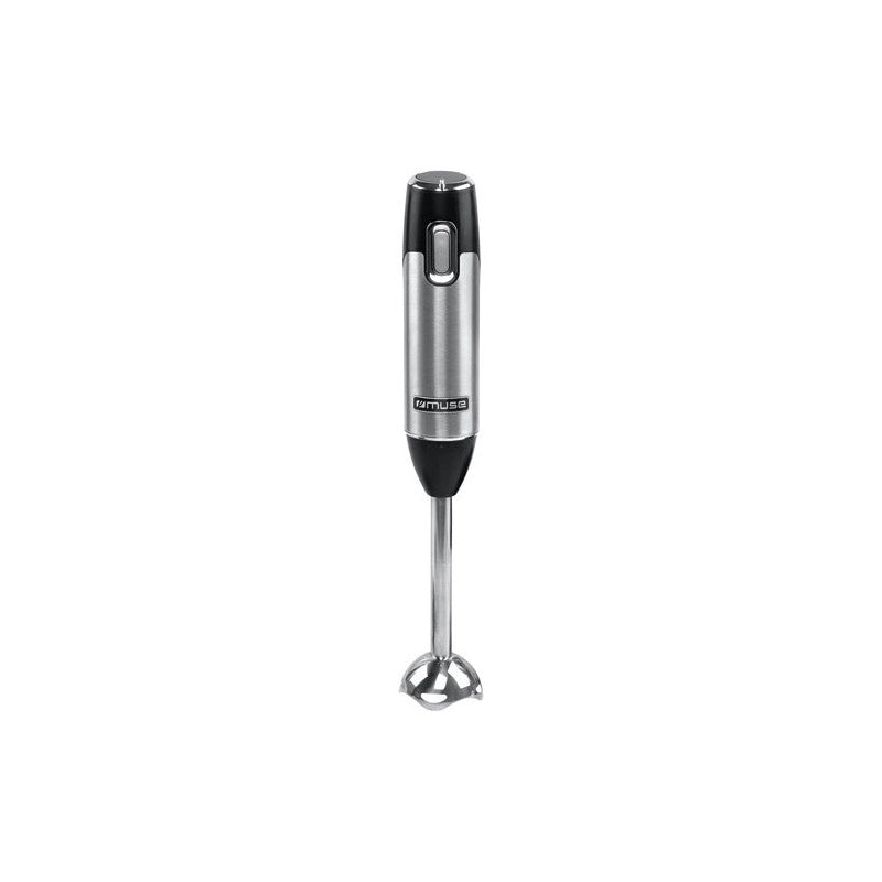 Mixeur Multifonctions 600w Pied Inox Mini Hachoir Fouet Gobelet Noir In   - Ms05hb Muse - Mathon - 2
