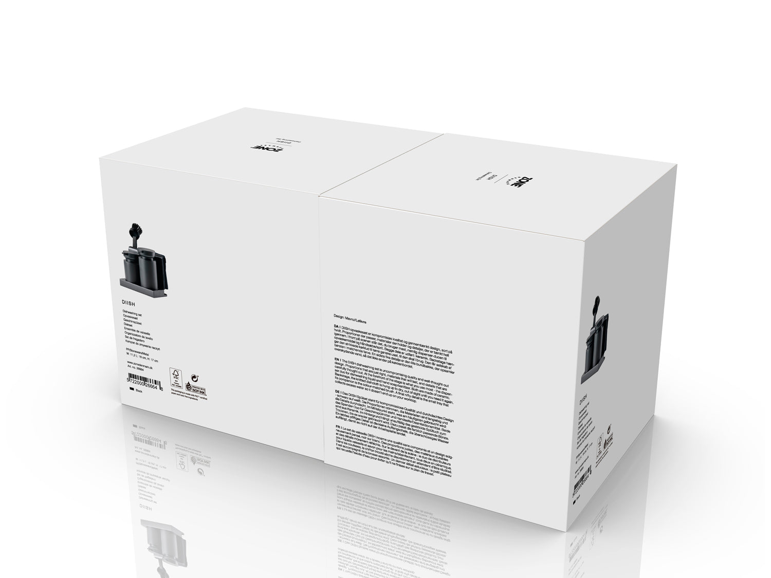 Set de vaisselle DIISH en métal et grès et polypropylène Noir Zone Denmark - Mathon - 5