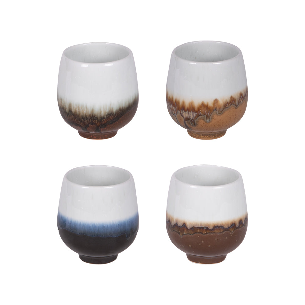 Coffret de 4 gobelets Wabisabi 20 cl Table passion - Mathon - 1