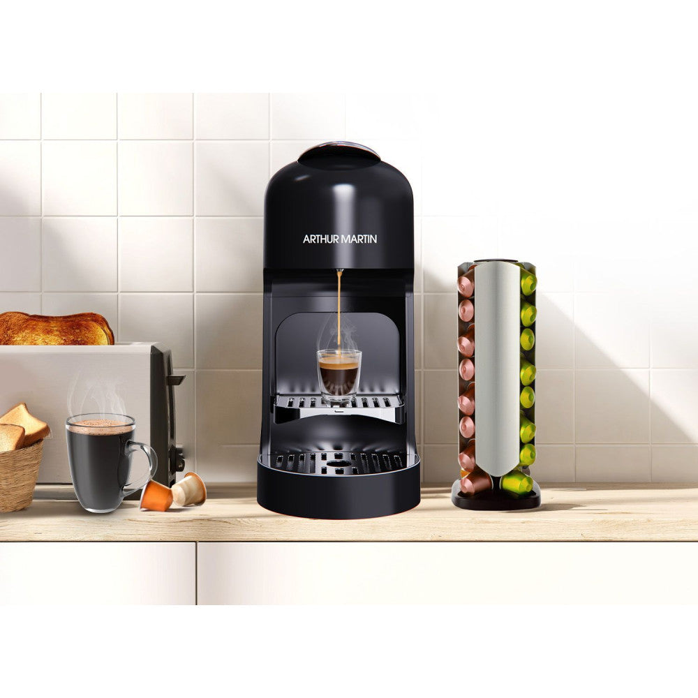 Machine A Café A Capsules -   - Amn230n - Expresso & Lungo - 1400 W - Noir Arthur Martin - Mathon - 2