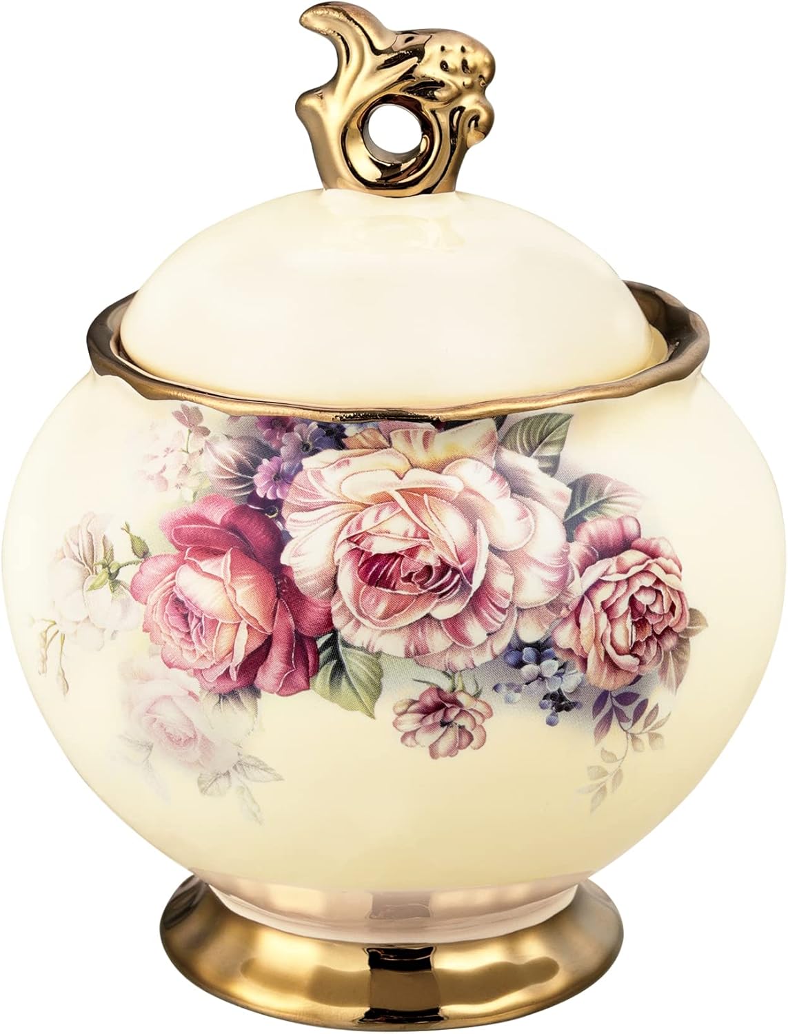 Sucrier en Porcelaine Style Royal 340 ml avec Couvercle Vendos85 - Mathon
