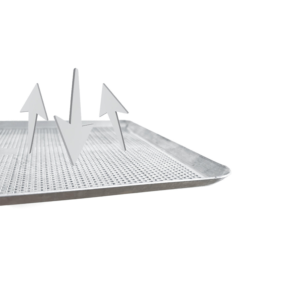 Plaque pâtissière perforée - aluminium - 300 x 400 x 10 mm Gobel - Mathon - 2