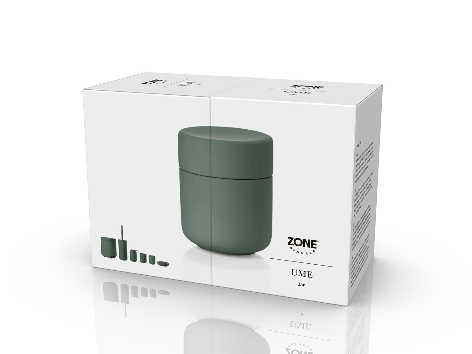 Pot avec couvercle UME en grès Vert olive Zone Denmark - Mathon - 5