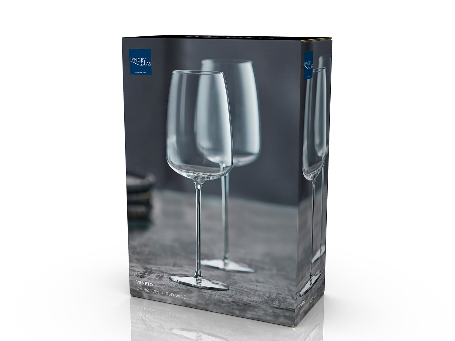Set de 2 verres à vin rouge VENETO 54cl Transparent Lyngby Glas - Mathon - 4