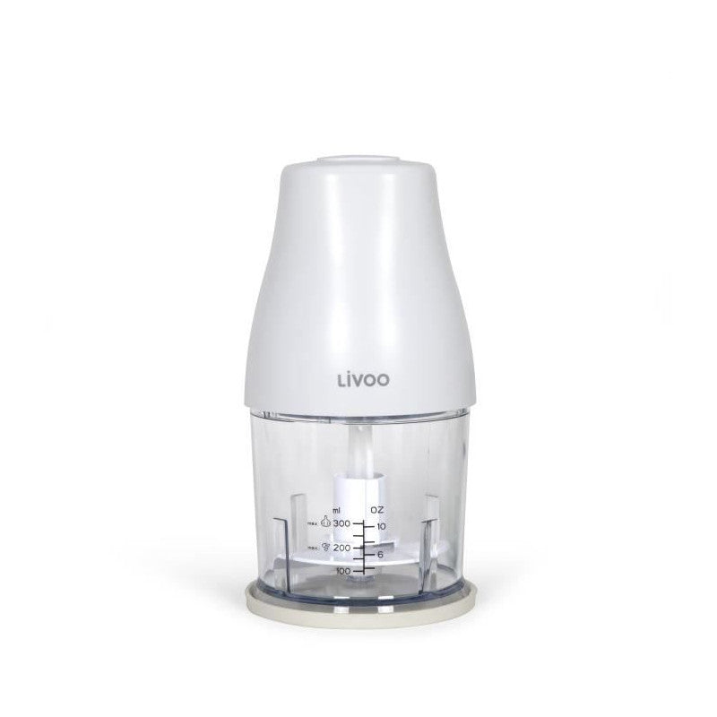 Hachoir - Livoo - 300 Ml - 400 W - 1 Vitesse Et Fonction Turbo - 2 Lames En Inox - Blanc Livoo - Mathon - 1